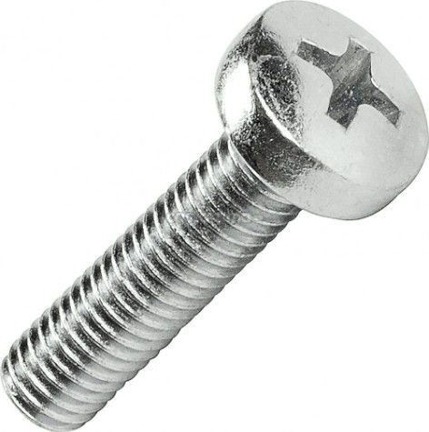 Винт М 5 х 12 DIN7985 с полуцилиндрической головкой оцинкованный [AB1000501230207]