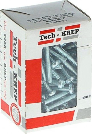 Винт Tech-KREP М 4 х 20 (уп.150 шт.) DIN7985 с полуцилиндрической головкой оцинкованный [105220]