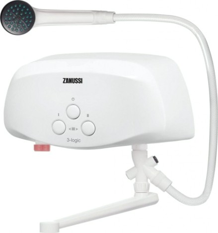 Водонагреватель проточный ZANUSSI 3-logic 3,5 TS (душ+кран) [НС-1064841]