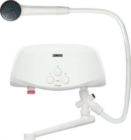 Водонагреватель проточный ZANUSSI 3-logic 3,5 TS (душ+кран) [НС-1064841]