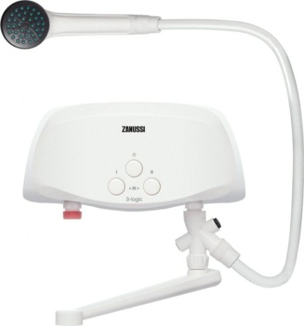 Водонагреватель проточный ZANUSSI 3-logic 6,5 TS (душ+кран) [НС-1064840]