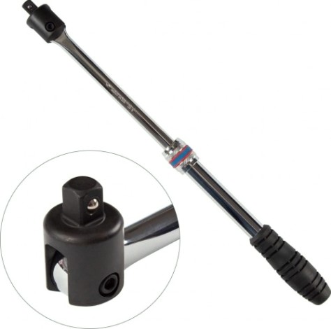 Вороток KING TONY 4461-24G 1/2", 450-600 мм, с шарниром, телескопический