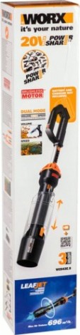 Воздуходувка аккумуляторная Worx WG543E.9 без АКБ и ЗУ бесщеточная [WG543E.9]