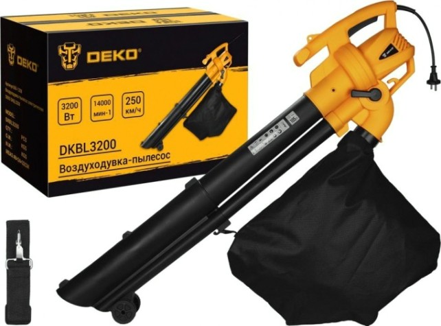 Воздуходувка-пылесос электрическая DEKO DKBL3200 [065-1208]