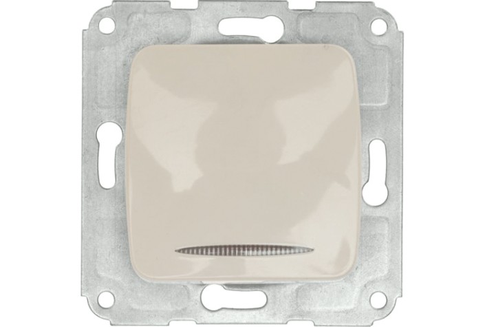 Выключатель Kranz DEA-B DEA 1кл (инд) с/у 10а мех. беж [KR-78-0231]