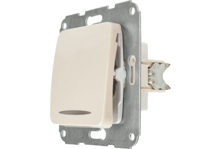 Выключатель Kranz DEA-B DEA 1кл (инд) с/у 10а мех. беж [KR-78-0231]