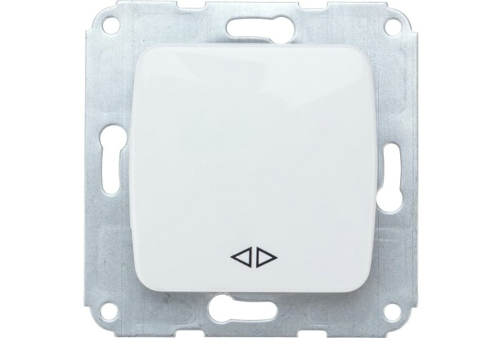 Выключатель Kranz DEA-B DEA 1кл перекрест. с/у 10а мех. белый [KR-78-0208]