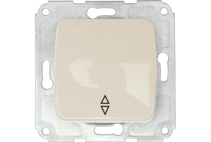 Выключатель Kranz DEA-B DEA 1кл прох. с/у 10а мех. бежевый [KR-78-0235]