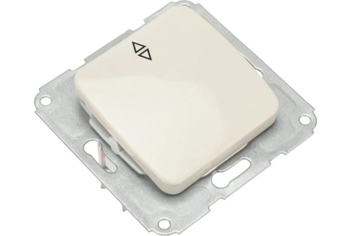 Выключатель Kranz DEA-B DEA 1кл прох. с/у 10а мех. бежевый [KR-78-0235]