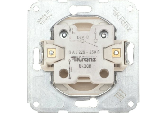 Выключатель Kranz DEA-B DEA 1кл с/у 10а мех. беж [KR-78-0230]