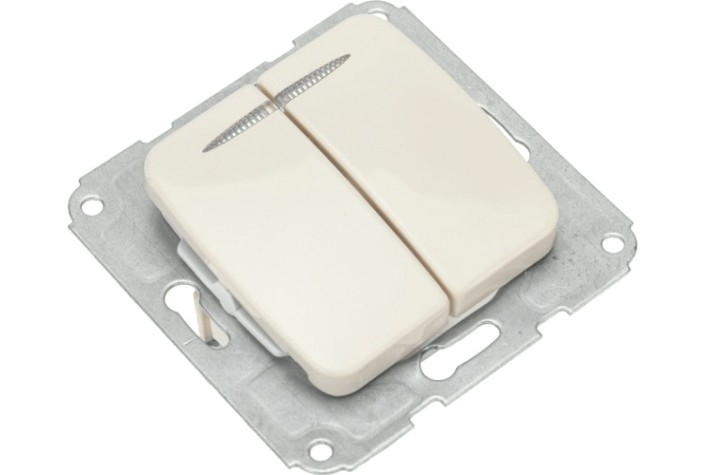 Выключатель Kranz DEA-B DEA 2кл (инд) с/у 10а мех. беж [KR-78-0233]