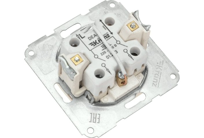 Выключатель Kranz DEA-B DEA 2кл (инд) с/у 10а мех. беж [KR-78-0233]