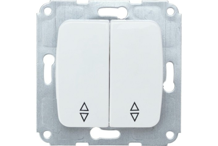 Выключатель Kranz DEA-B DEA 2кл прох. с/у 10а мех. белый [KR-78-0207]