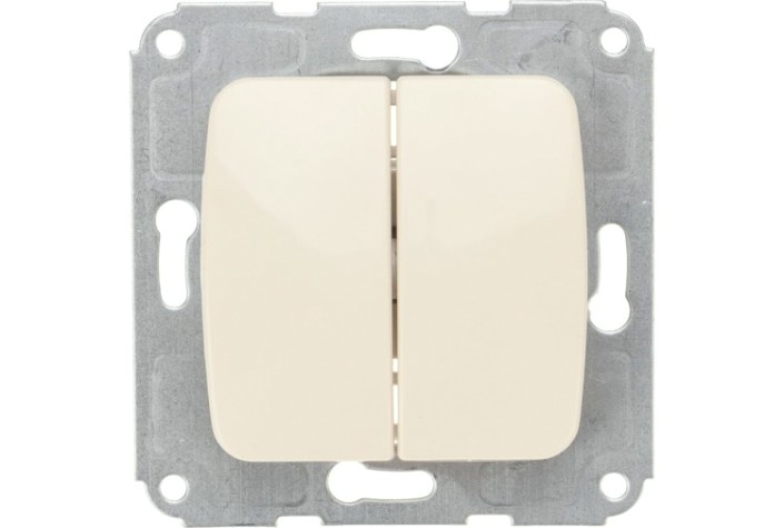 Выключатель Kranz DEA-B DEA 2кл с/у 10а мех. беж [KR-78-0232]