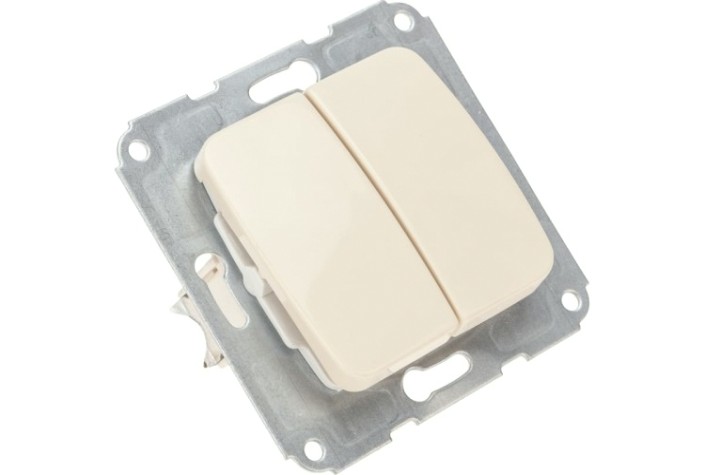 Выключатель Kranz DEA-B DEA 2кл с/у 10а мех. беж [KR-78-0232]