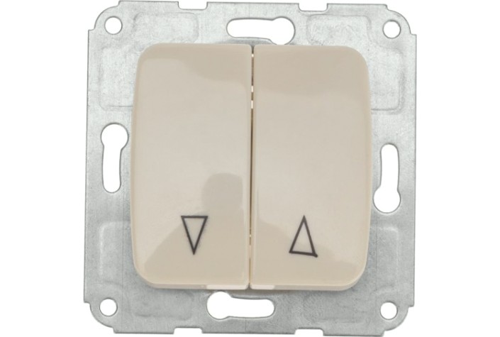 Выключатель Kranz DEA-B DEA для жалюзи 2кл с/у 10а мех. беж [KR-78-0239]