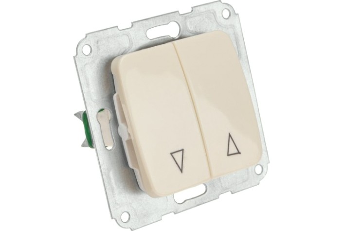 Выключатель Kranz DEA-B DEA для жалюзи 2кл с/у 10а мех. беж [KR-78-0239]