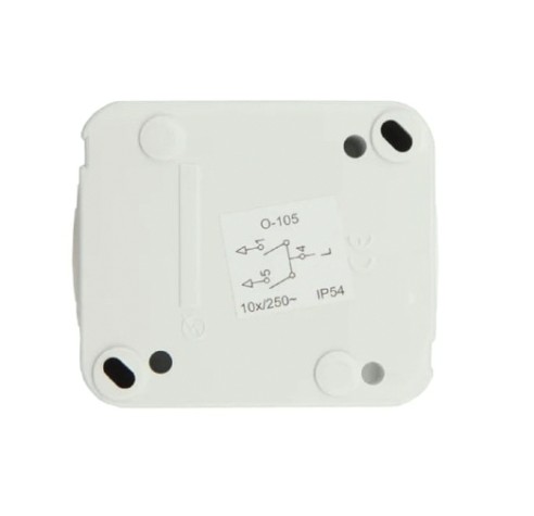 Выключатель Kranz KR-78-0602 двухклавишный Mini OG IP54, о/у, белый Выключатель Kranz KR-78-0602 двухклавишный Mini OG IP54, о/у, белый