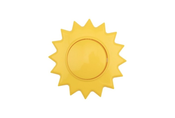 Выключатель Kranz KR-78-0617 одноклавишный HAPPY с/у, Солнце, желтый Выключатель Kranz KR-78-0617 одноклавишный HAPPY с/у, Солнце, желтый