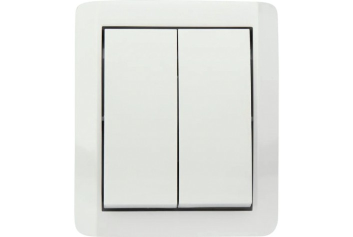 Выключатель Kranz KR-78-0832 двухклавишный INDUSTRIAL IP54, о/у, белый Выключатель Kranz KR-78-0832 двухклавишный INDUSTRIAL IP54, о/у, белый