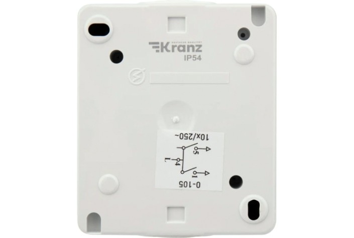 Выключатель Kranz KR-78-0832 двухклавишный INDUSTRIAL IP54, о/у, белый Выключатель Kranz KR-78-0832 двухклавишный INDUSTRIAL IP54, о/у, белый