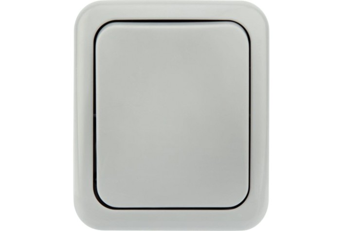 Выключатель Kranz KR-78-0835 одноклавишный Mini OG IP54, о/у, серый Выключатель Kranz KR-78-0835 одноклавишный Mini OG IP54, о/у, серый