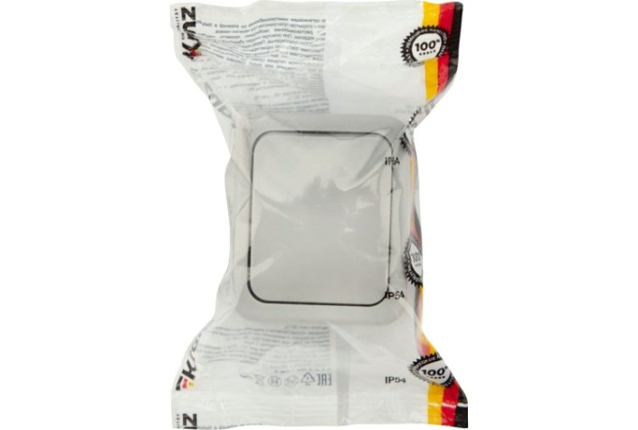 Выключатель Kranz KR-78-0835 одноклавишный Mini OG IP54, о/у, серый Выключатель Kranz KR-78-0835 одноклавишный Mini OG IP54, о/у, серый