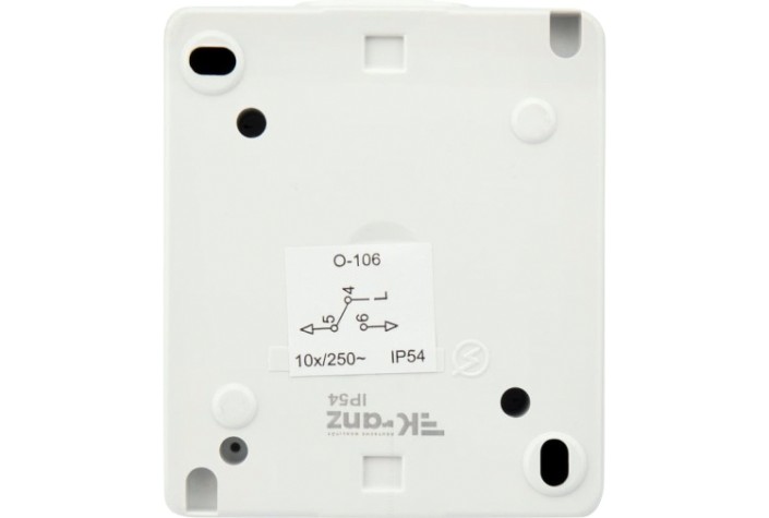 Выключатель Kranz KR-78-0836 проходной INDUSTRIAL IP54, о/у, белый Выключатель Kranz KR-78-0836 проходной INDUSTRIAL IP54, о/у, белый