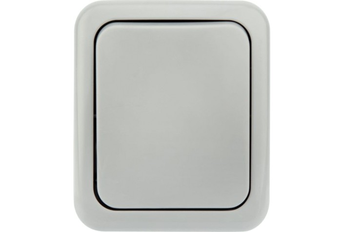 Выключатель Kranz KR-78-0837 проходной Mini OG IP54, о/у, серый