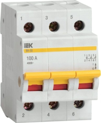 Выключатель нагрузки IEK ВН-32 100А/3П [MNV10-3-100]