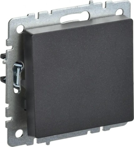 Выключатель одноклавишный IEK BRITE ВС10-1-0-БрЧ 10А черный [BR-V10-0-10-K02]