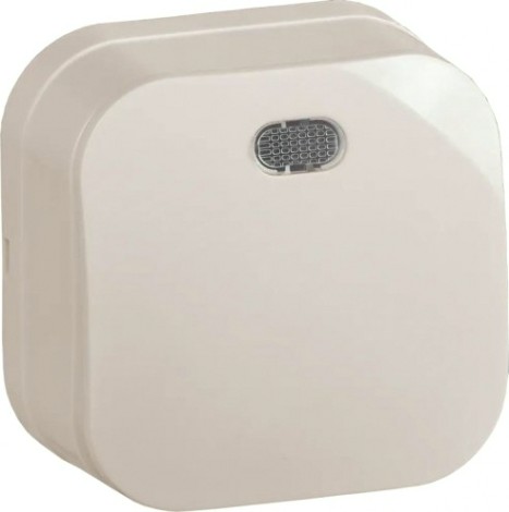 Выключатель одноклавишный IEK GLORY ВС20-1-1-ХК 10А с индикацией, кремовый [EVH11-K33-10]