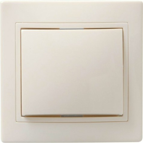 Выключатель одноклавишный IEK Кварта ВС10-1-0-ККм 10А IP20 кремовый [EVK10-K33-10-DM]