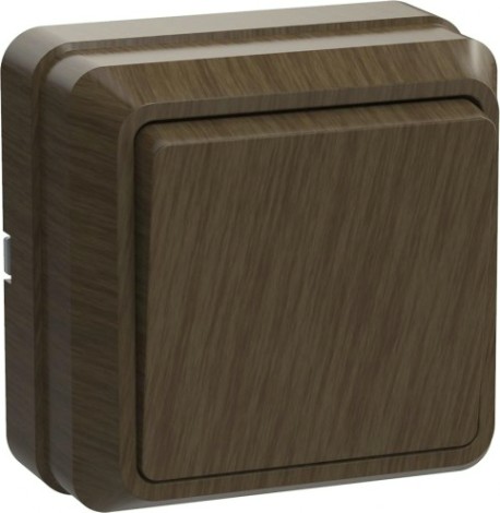 Выключатель одноклавишный IEK Октава ВС20-1-0-ОД 10А IP20 дуб [EVO10-K04-10-DC]