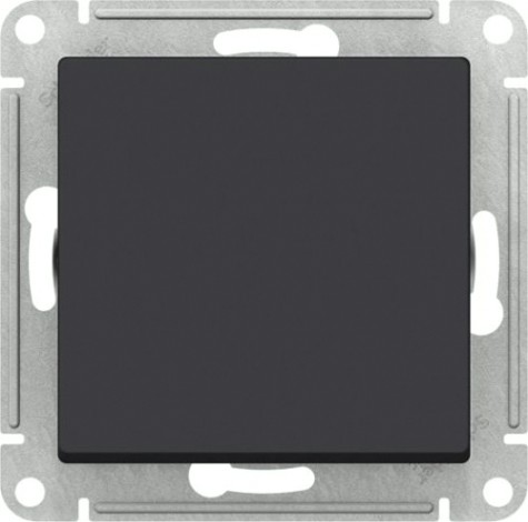 Выключатель одноклавишный Systeme Electric AtlasDesign (сх. 1) 10ax карбон [ATN001011]