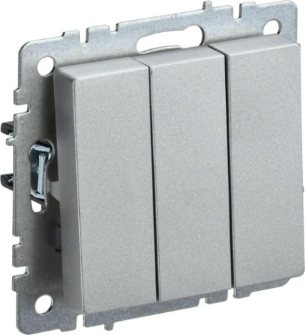 Выключатель проходной IEK BRITE ВС10-2-6-БрШ 2-клавишный 10А шампань [BR-V22-0-10-K37]