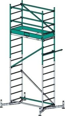 Вышка-тура алюминиевая KRAUSE MONTO "ClimTec" Н-5 м
