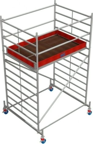 Вышка-тура алюминиевая KRAUSE STABILO 50-2 Н- 4,4 м 735218 [735218]