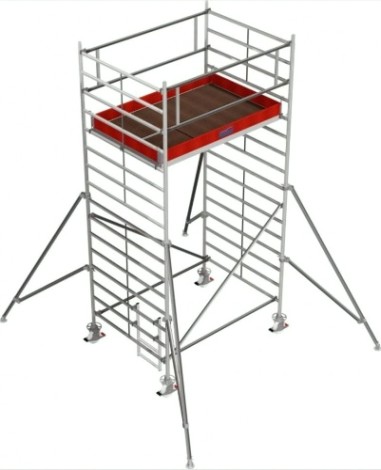 Вышка-тура алюминиевая KRAUSE STABILO 5000-2 Н- 5,3 м 739056 [739056]