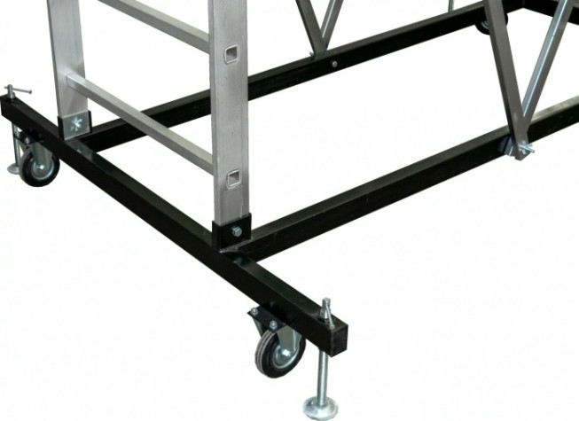 Вышка-тура алюминиевая Sarayli 2x11 + 2x11 с подъемным механизмом [5311]