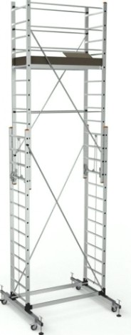 Вышка-тура алюминиевая Sarayli 2x13 + 2x13 с подъемным механизмом [5313]