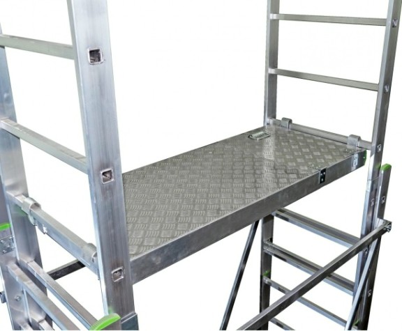 Вышка-тура алюминиевая Sarayli 2x13 + 2x13 с подъемным механизмом [5313]