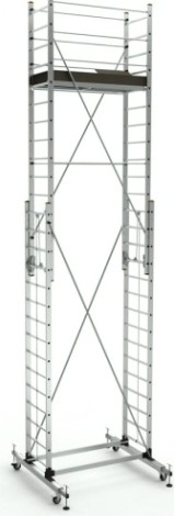 Вышка-тура алюминиевая Sarayli 2x15 + 2x15 с подъемным механизмом [5315]