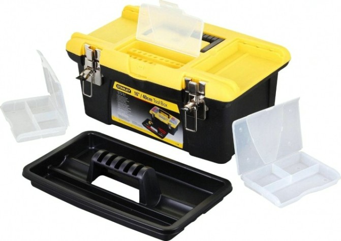 Ящик для инструмента STANLEY JUMBO 16" TOOLBOX+TRAY 1-92-905 [1-92-905]