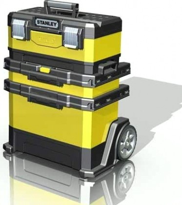 Ящик для инструмента STANLEY METAL PLASTIC ROLLING WORKSHOP YELLOW 1-95-621 [1-95-621]