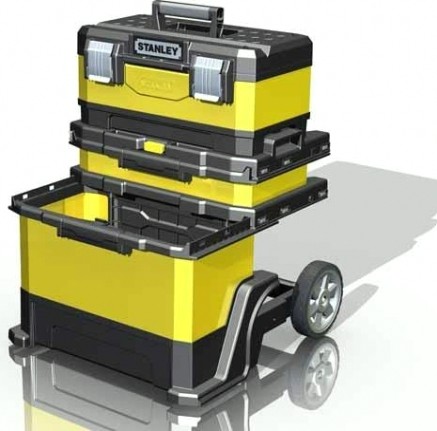 Ящик для инструмента STANLEY METAL PLASTIC ROLLING WORKSHOP YELLOW 1-95-621 [1-95-621]