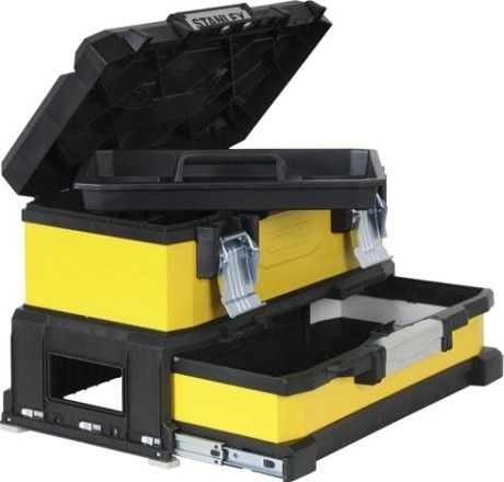 Ящик для инструмента STANLEY YELLOW METAL PLASTIC TOOLBOX WITH A DRAWER 20'' 1-95-829 [1-95-829]