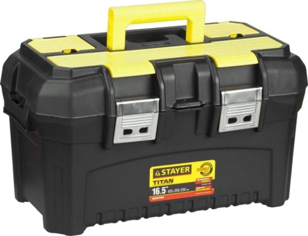 Ящик для инструмента STAYER TITAN-16 пластиковый, [38016-16]