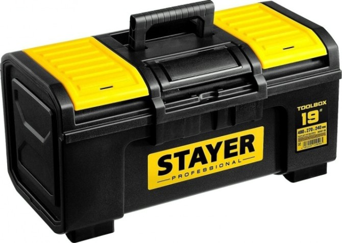 Ящик для инструмента STAYER TOOLBOX-19 пластиковый, professional [38167-19]