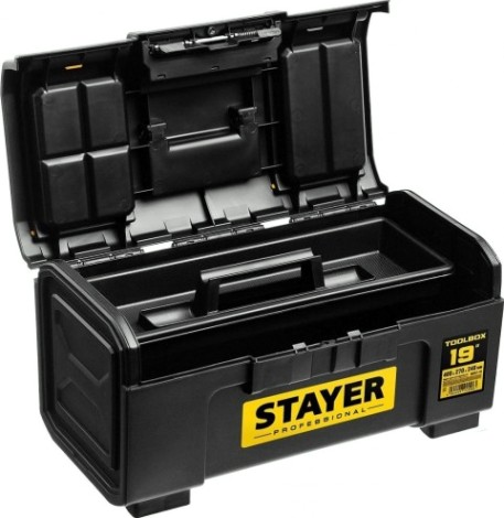 Ящик для инструмента STAYER TOOLBOX-19 пластиковый, professional [38167-19]